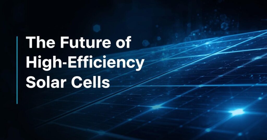 The Future of High-Efficiency Solar Cells